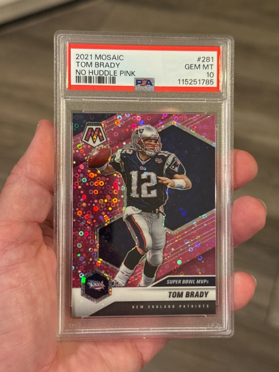 Tom Brady · demo card, front